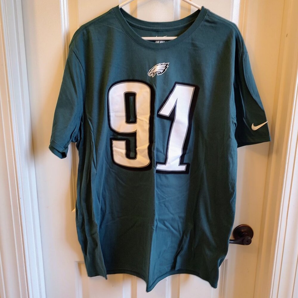 Philadelphia Eagles Athletic T-Shirt - #91 Fletcher Cox